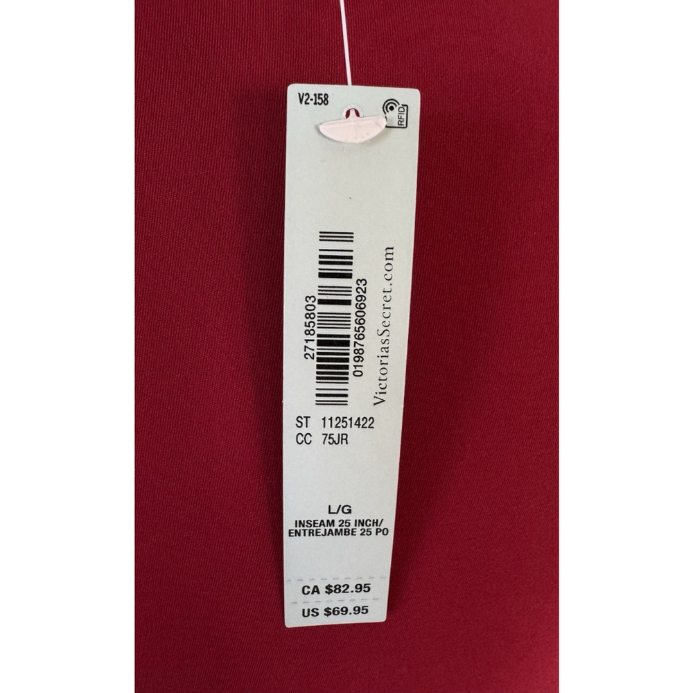 VSX Victoria's Secret Elevate Leggings Red High Rise 25" Inseam XDEFINE - Picture 8 of 12